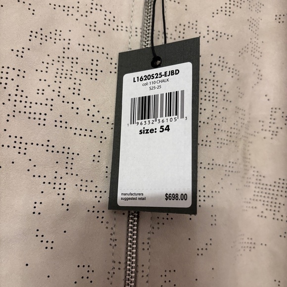 John Varvatos Wade Perforated Suede Leather Zip Front Shirt Jacket NWT 54 US 46 - Picture 5 of 7